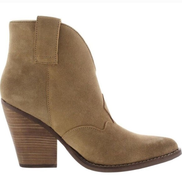 NWT Dingo Tan Suede Flannie Country Western Pointy Toe Boots - Picture 3 of 11